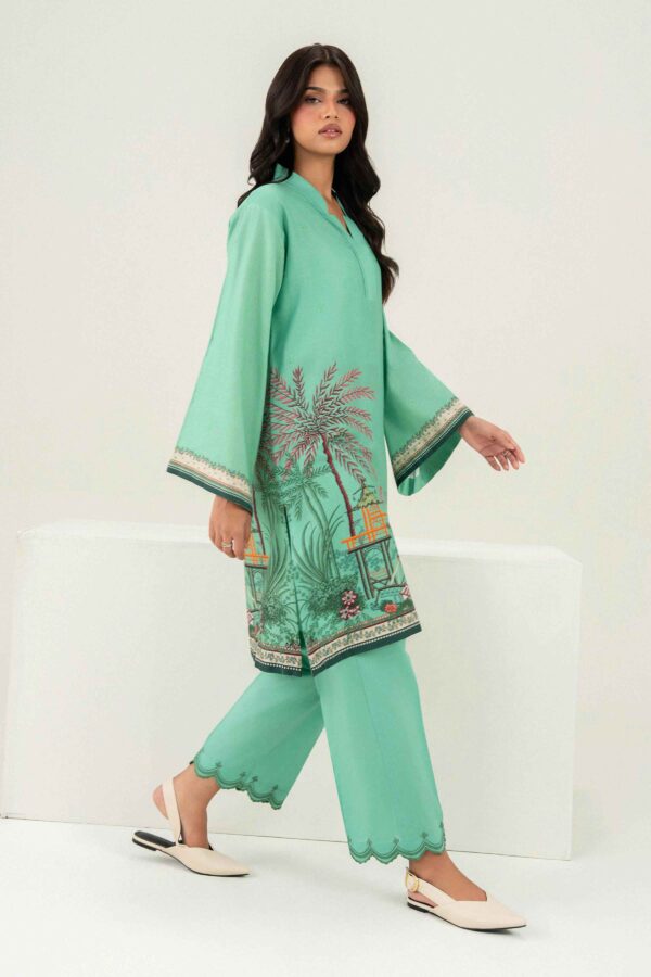 Nishat linen winter collection 2026 | 2 piece - printed embroidered suit - pw25-387 Nishat Linen Winter Collection 2026 | 2 Piece - Printed Embroidered Suit - PW25-387 - Image 4