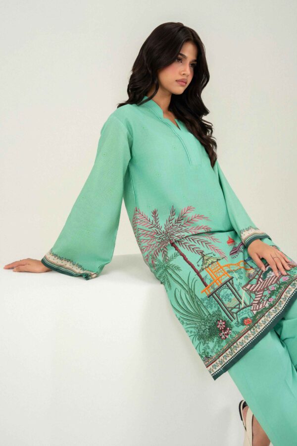 Alternative view of Nishat Linen Winter Collection 2026 | 2 Piece - Printed Embroidered Suit - PW25-387