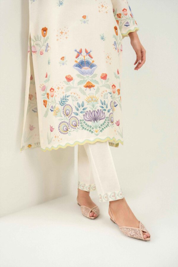 Nishat linen winter collection 2026 | 2 piece - printed embroidered suit - pw25-389 Nishat Linen Winter Collection 2026 | 2 Piece - Printed Embroidered Suit - PW25-389 - Image 5