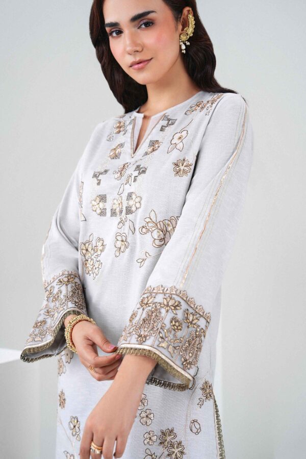 Alternative view of Nishat Linen Winter Collection 2026 | 3 Piece - Printed Embroidered Suit - PW25-437