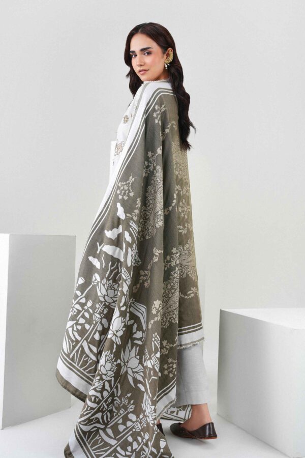 Nishat Linen Winter Collection 2026 | 3 Piece - Printed Embroidered Suit - PW25-437 - Image 3