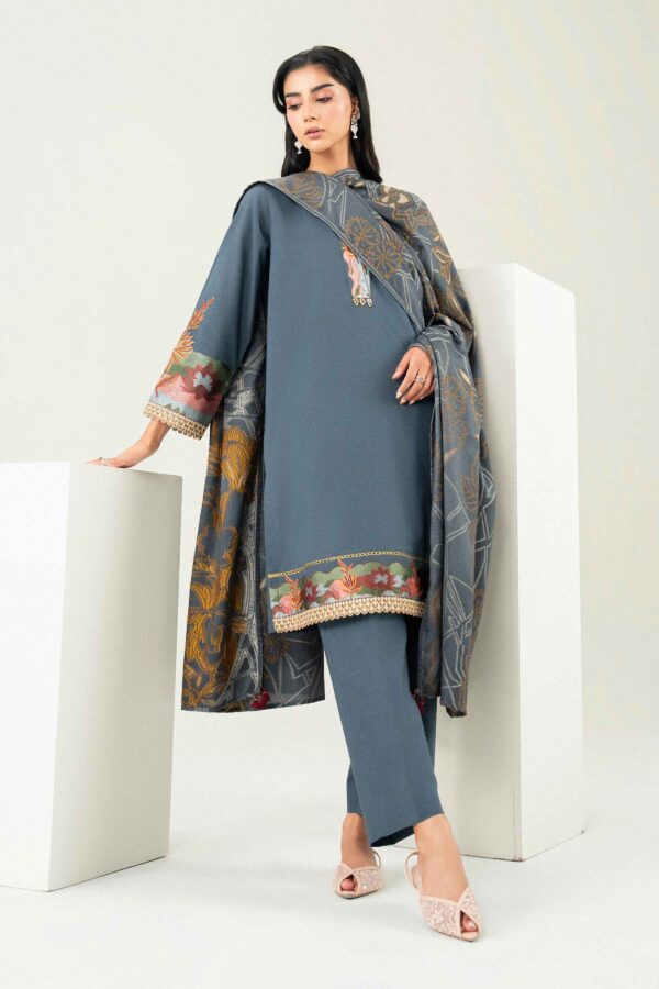 Nishat Linen Winter Collection 2026 | 3 Piece - Embroidered Suit - PW25-462 - Image 5