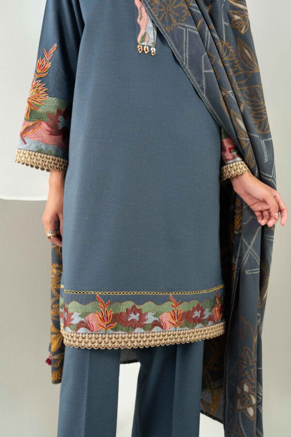 Nishat Linen Winter Collection 2026 | 3 Piece - Embroidered Suit - PW25-462 - Image 6