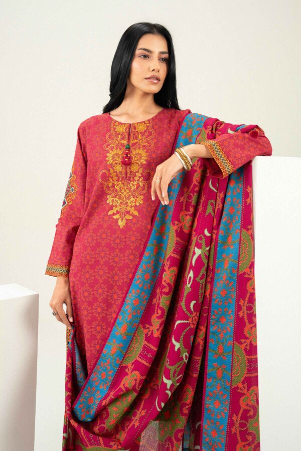 Alternative view of Nishat Linen Winter Collection 2026 | 3 Piece - Printed Embroidered Suit - PW25-463