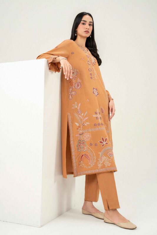 Nishat Linen Winter Collection 2026 | 2 Piece - Embroidered Suit - PW25-481
