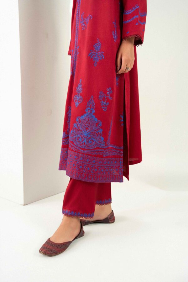 Nishat Linen Winter Collection 2026 | 3 Piece - Embroidered Suit - PW25-500 - Image 6