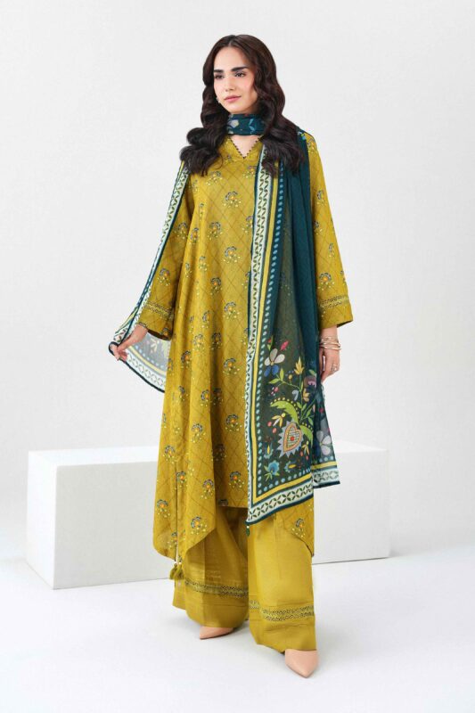 Nishat Linen Winter Collection 2026 | 3 Piece - Printed Suit - PW25-519