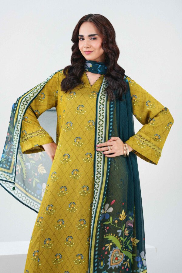 Alternative view of Nishat Linen Winter Collection 2026 | 3 Piece - Printed Suit - PW25-519