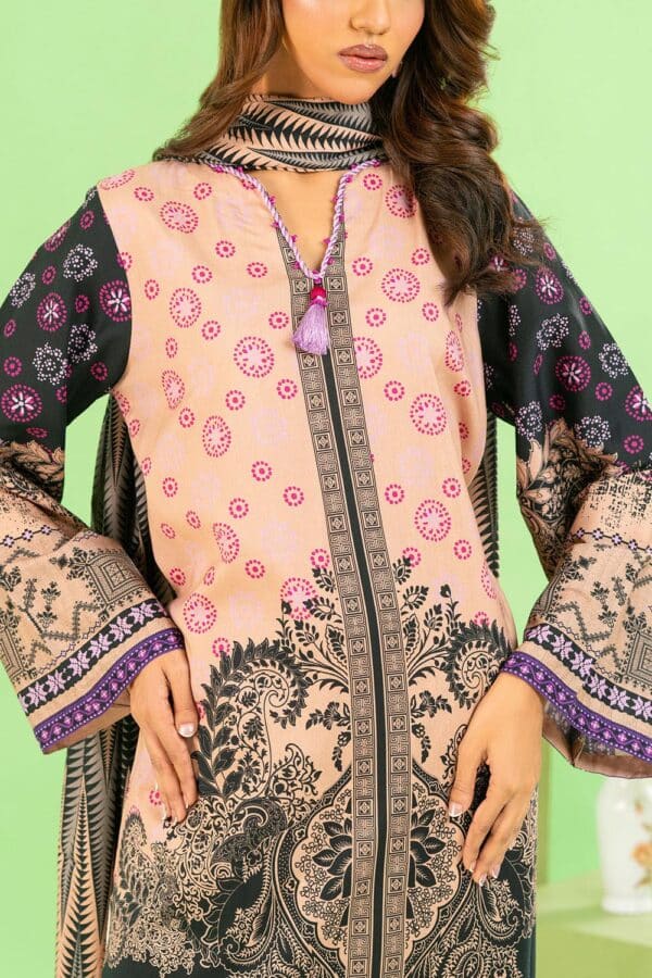 Gul Ahmed Winter 2026 - 3 Piece Printed Cotton Linen Suit with Dupatta– Printed-Cotton-Linen-Dupatta-Printed-Cotton-L