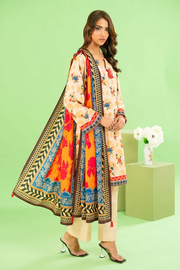 Printed-cotton-linen-dupatta-printed-cotton-linen-shirt-dyed-trouser-gulahmed-wns-52046-side Gul Ahmed Winter 2026 - 3 Piece Printed Cotton Linen Suit with Dupatta– Printed-Cotton-Linen-Dupatta-Printed-Cotton-L