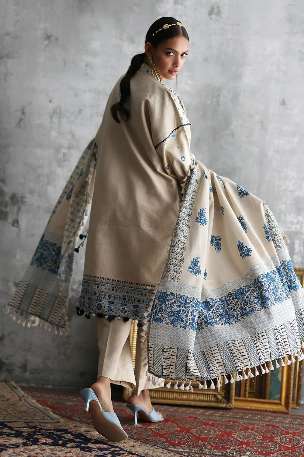 Gul ahmed winter 2026 - 3 piece embroidered khaddar suit with printed khaddar dupatta– Gul Ahmed Winter 2026 - 3 Piece Embroidered Khaddar Suit with Printed Khaddar Dupatta–