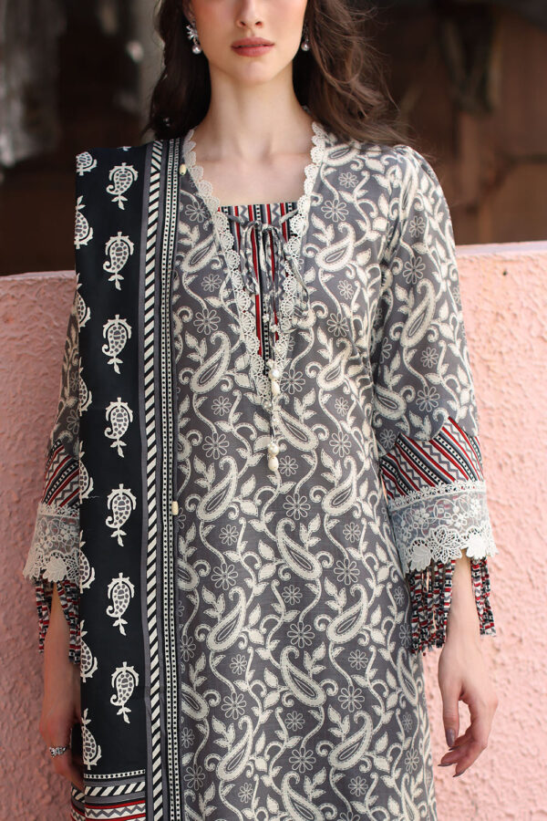 Gul Ahmed Winter 2026 3 Piece Printed Khaddar Suit with Printed Khaddar Dupatta and Printed Trouser–