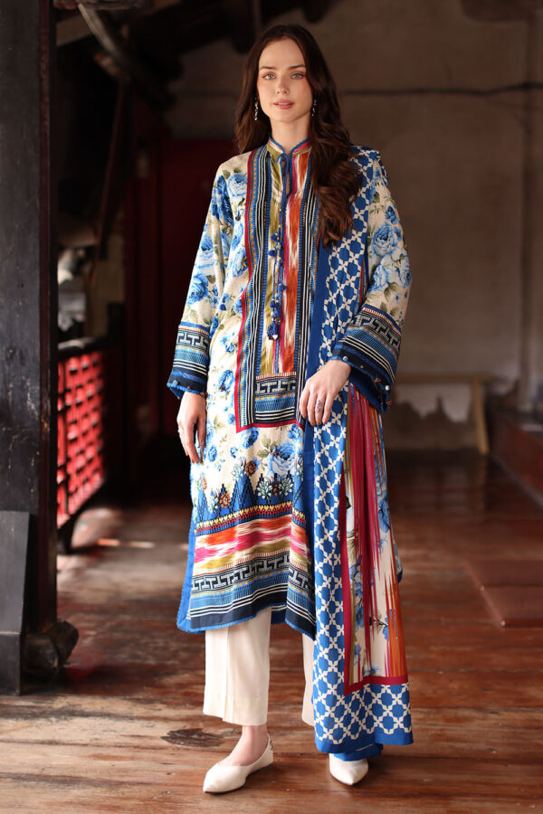 Printed-Linen-Dupatta-Printed-Linen-Shirt-Dyed-Linen-Trouser-Gulahmed-LT-62022-Front Gul Ahmed Winter 2026 3 Piece Printed Linen Suit with Printed Linen Dupatta