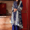 Printed-linen-dupatta-printed-linen-shirt-dyed-linen-trouser-gulahmed-lt-62023-side Gul Ahmed Winter 2026 3 Piece Printed Linen Suit with Printed Linen Dupatta