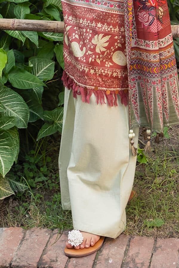Printed-zari-stripe-dupatta-printed-self-jacquard-shirt-dyed-trouser-gulahmed-sp-52088-bottom Gul Ahmed Winter 2026 - 3 Piece Printed Zari Stripe Self Jacquard Suit with Dupatta–