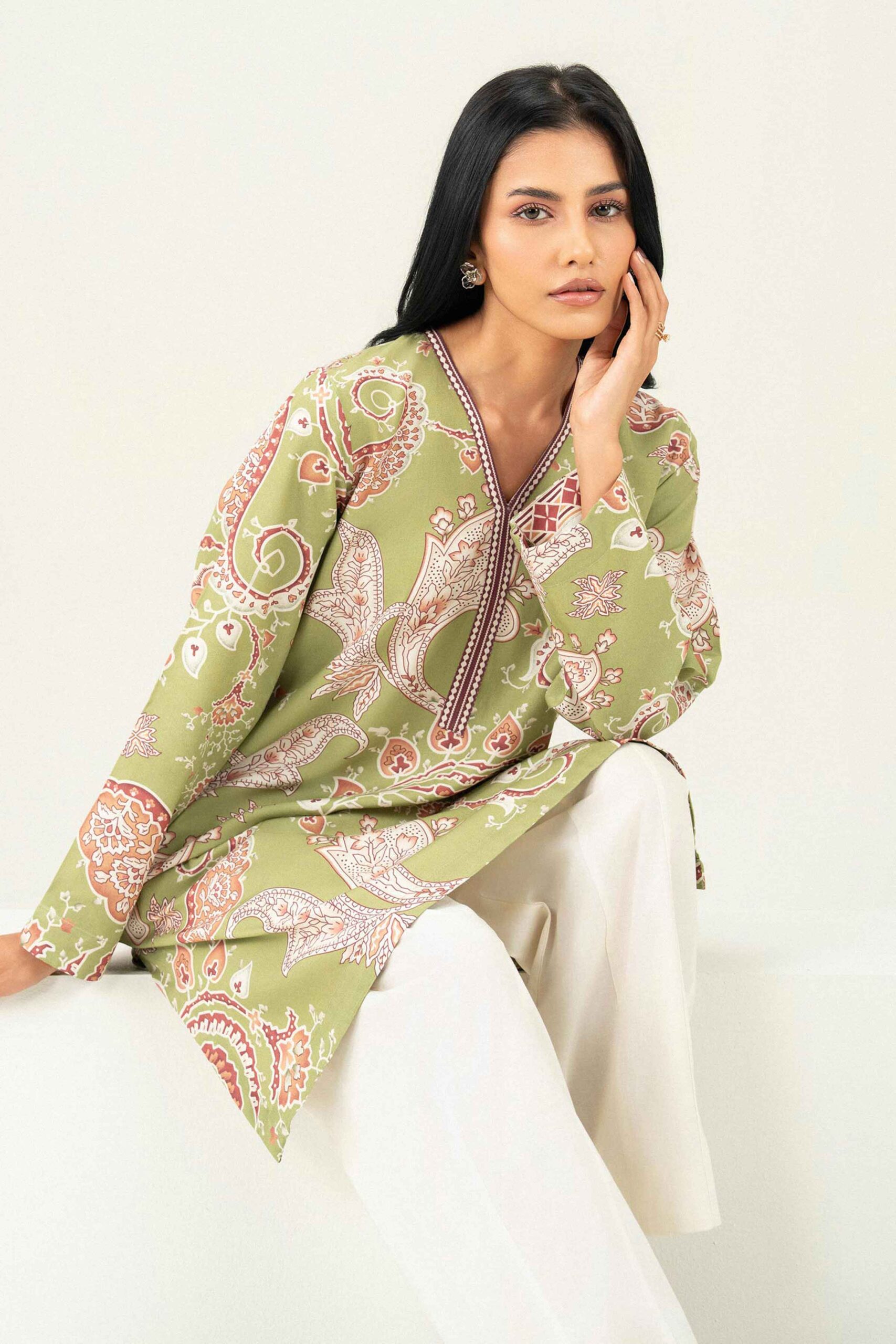 Nishat linen winter collection 2026 | printed shirt - st1s-pret26wv1-2 Nishat Linen Winter Collection 2026 | Printed Shirt - ST1S-PRET26WV1-2 - Image 6