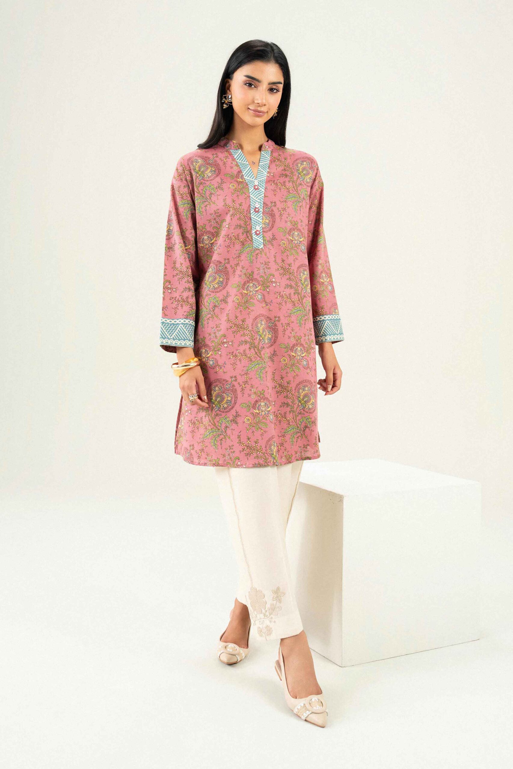 Nishat linen winter collection 2026 | printed shirt - st1s-pret26wv1-3 Nishat Linen Winter Collection 2026 | Printed Shirt - ST1S-PRET26WV1-3