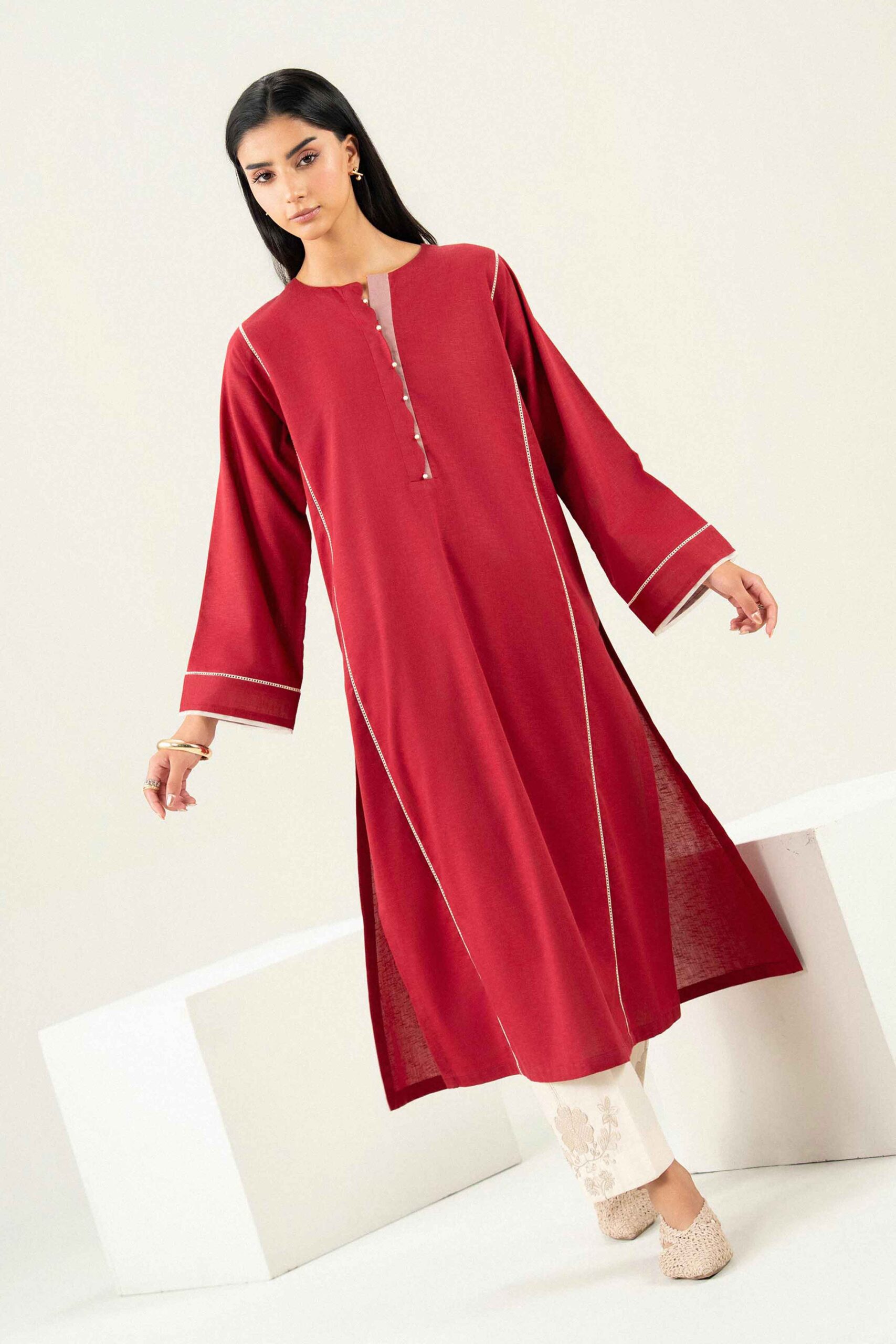 Nishat linen winter collection 2026 | solid shirt - st1s-pret26wv2-3 Nishat Linen Winter Collection 2026 | Solid Shirt - ST1S-PRET26WV2-3