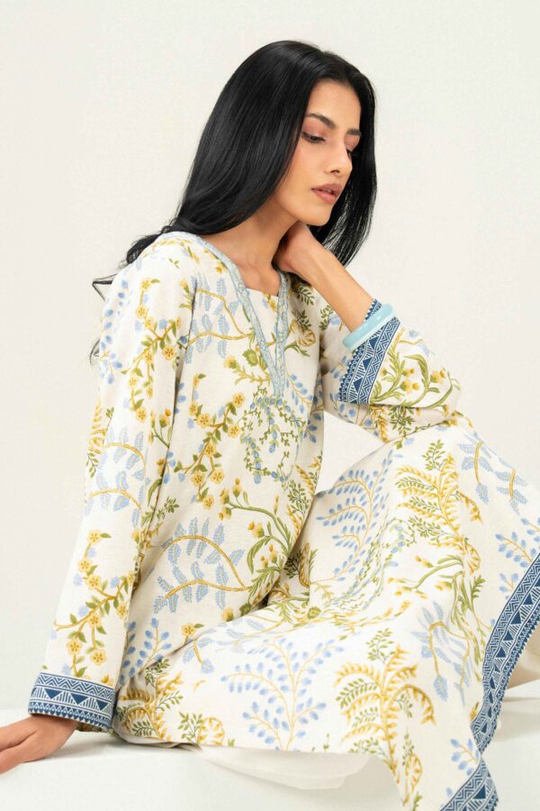 Alternative view of Nishat Linen Winter Collection 2026 | Printed Embroidered Shirt - ST1SE-PRET26WV2-2