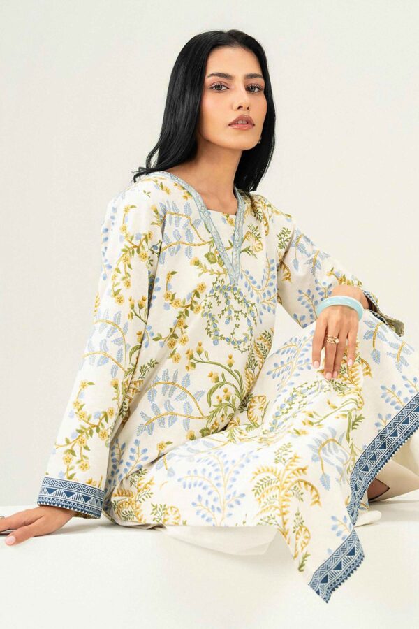 Nishat Linen Winter Collection 2026 | Printed Embroidered Shirt - ST1SE-PRET26WV2-2 - Image 5