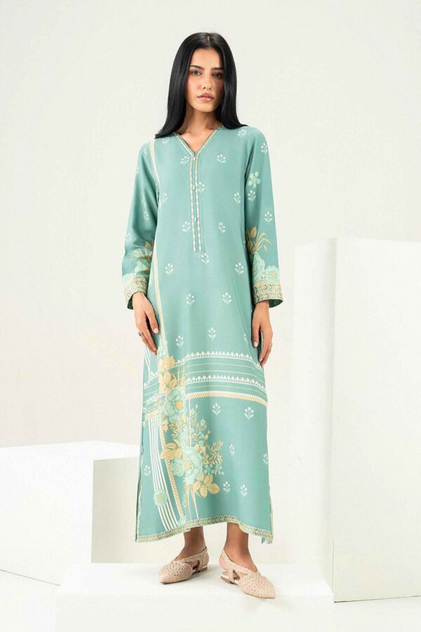 Nishat Linen Winter Collection 2026 | Printed Embroidered Kaftan - ST1SE-PRET26WV2-22 - Image 5