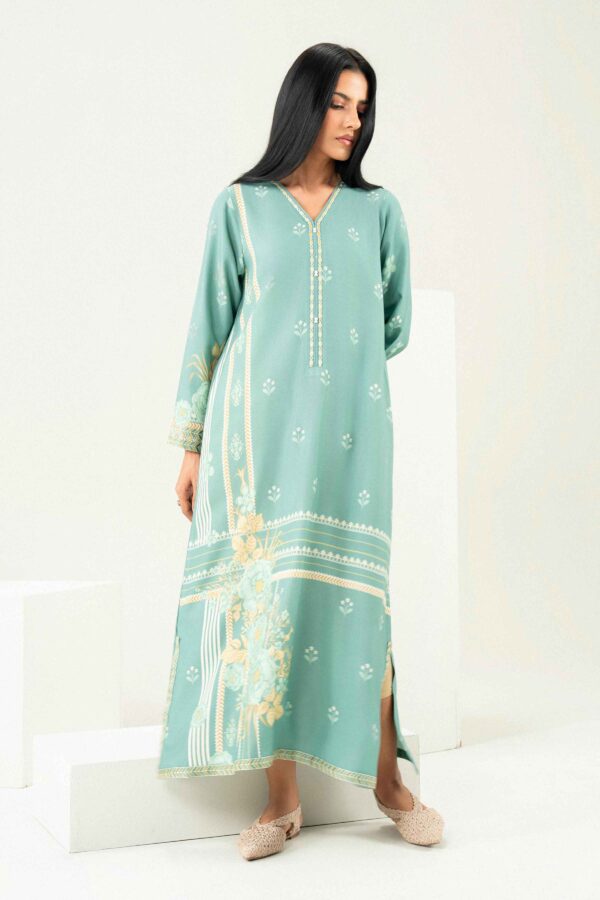Nishat Linen Winter Collection 2026 | Printed Embroidered Kaftan - ST1SE-PRET26WV2-22