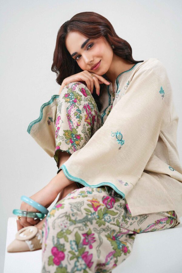Nishat Linen Winter Collection 2026 | 2 Piece - Printed Embroidered Suit - ST2STE-PRET26WV2-23 - Image 5