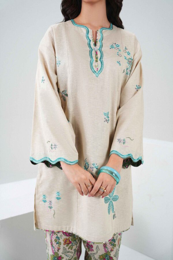 Nishat Linen Winter Collection 2026 | 2 Piece - Printed Embroidered Suit - ST2STE-PRET26WV2-23 - Image 6
