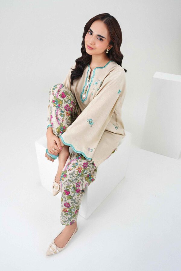 Nishat Linen Winter Collection 2026 | 2 Piece - Printed Embroidered Suit - ST2STE-PRET26WV2-23 - Image 4