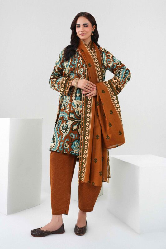 Nishat Linen Winter Collection 2026 | 3 Piece - Printed Suit - ST3P-PRET26WV1-5