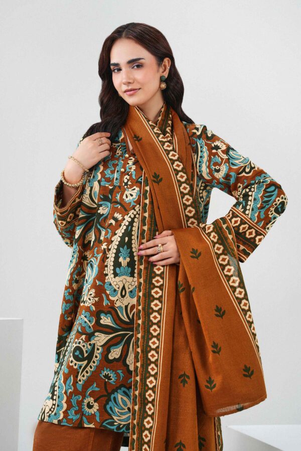 Alternative view of Nishat Linen Winter Collection 2026 | 3 Piece - Printed Suit - ST3P-PRET26WV1-5