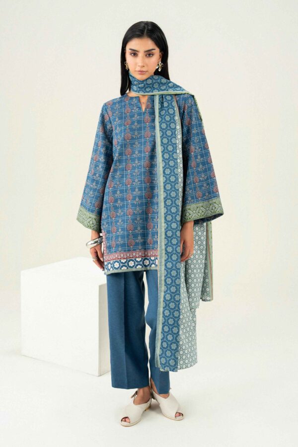 Nishat Linen Winter Collection 2026 | 3 Piece - Printed Suit - ST3P-PRET26WV1-7 - Image 4