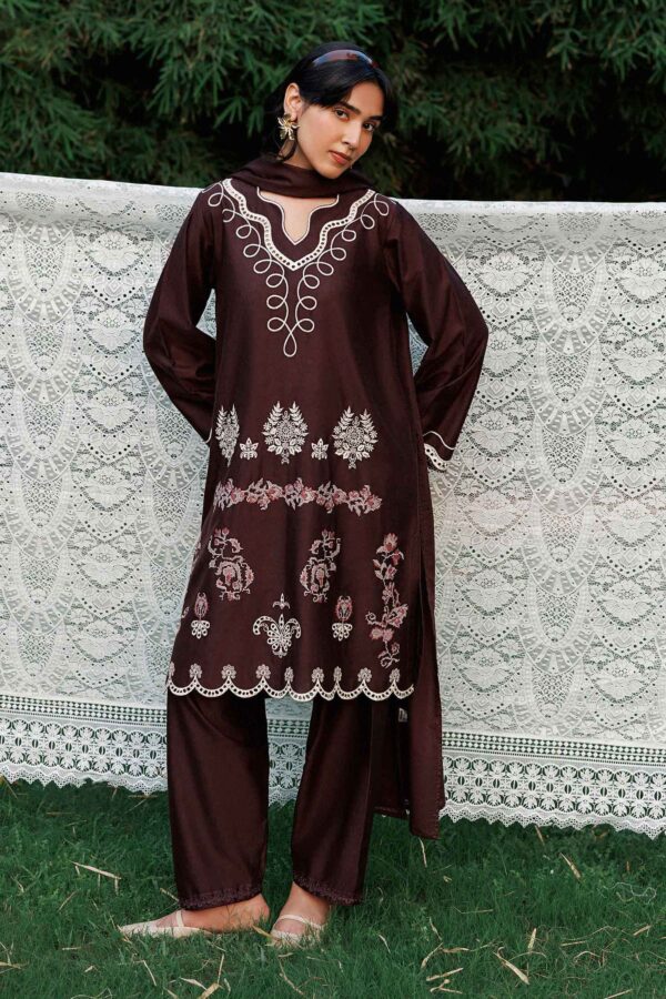 Nishat Linen Winter Collection 2026 | 3 Piece - Embroidered Suit - ST3PE-PRET26WV1-22