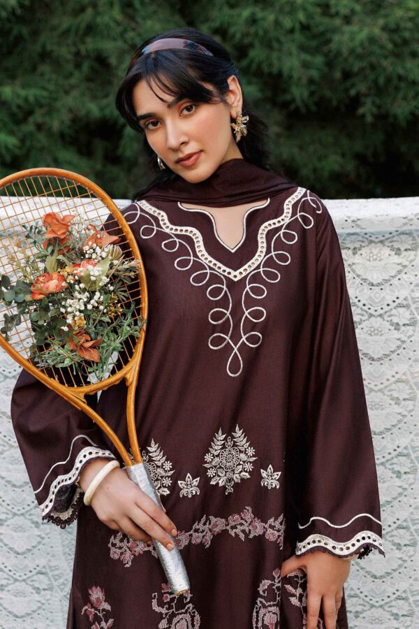 Alternative view of Nishat Linen Winter Collection 2026 | 3 Piece - Embroidered Suit - ST3PE-PRET26WV1-22