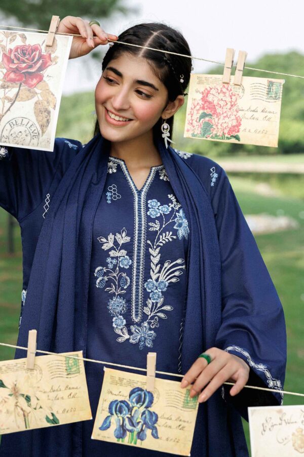 Alternative view of Nishat Linen Winter Collection 2026 | 3 Piece - Embroidered Suit - ST3PE-PRET26WV1-23