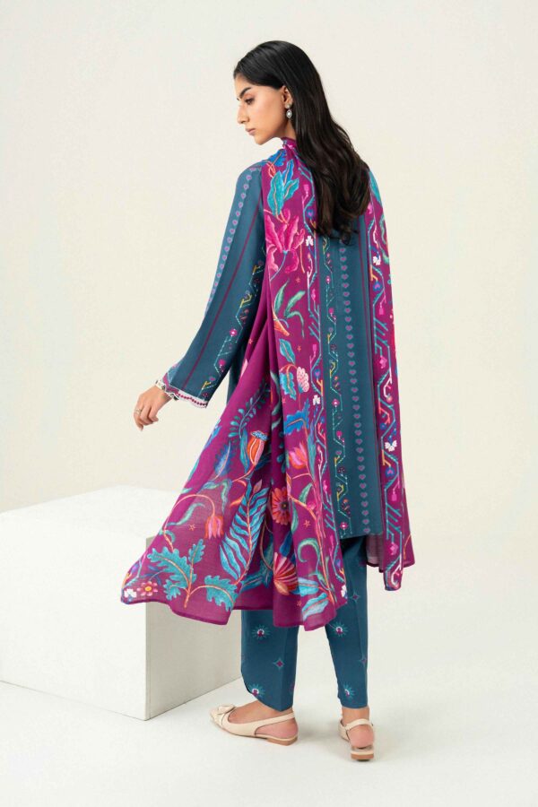 Nishat Linen Winter Collection 2026 | 3 Piece - Printed Embroidered Suit - ST3PE-PRET26WV1-27 - Image 3