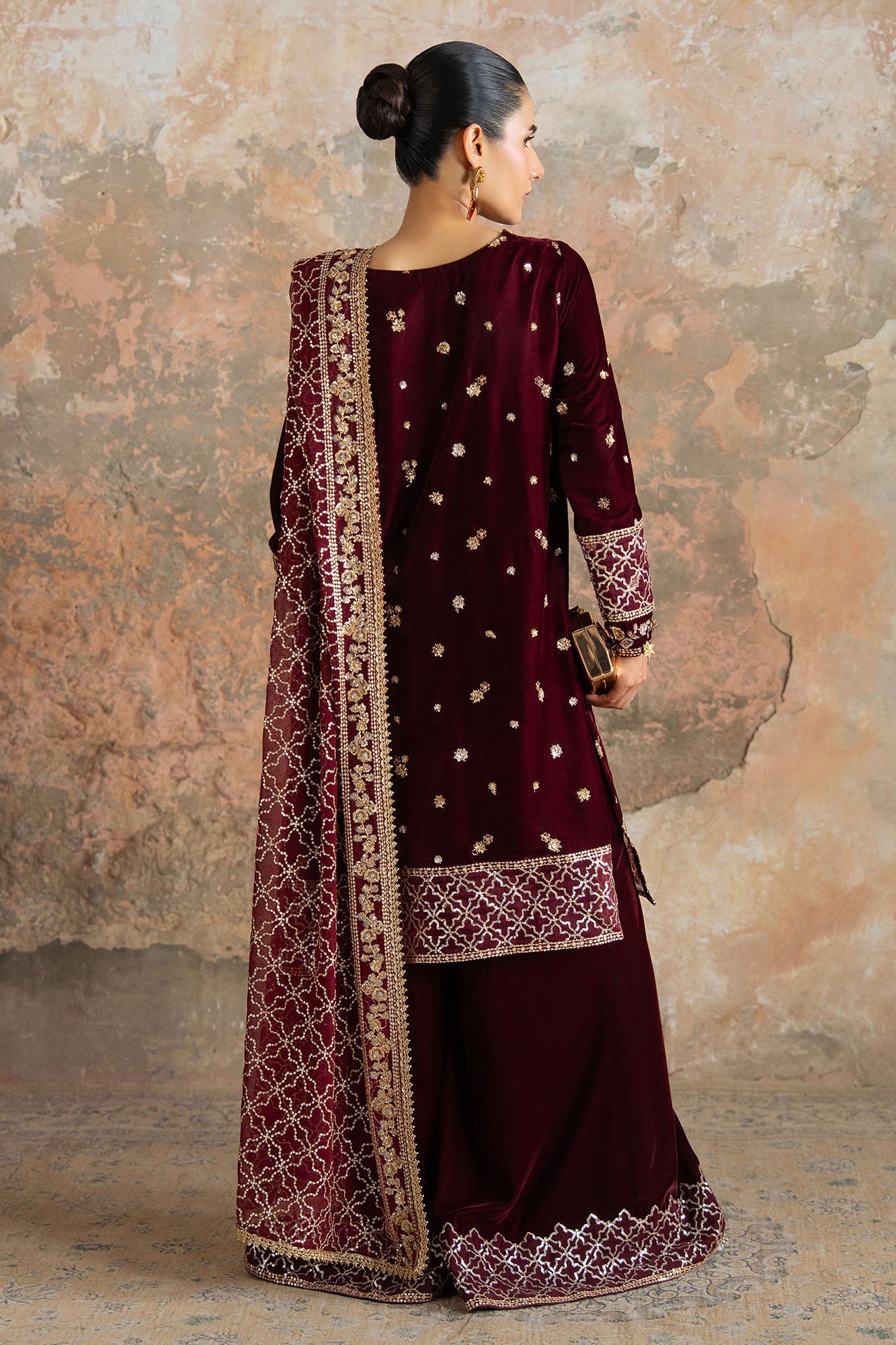 Untitled-1_0002_aks03645 Wedding Festive Cross Stitch | CRIMSON FLARE-3PC VELVET EMBROIDERED SUIT– Untitled-1 0002 AKS03645