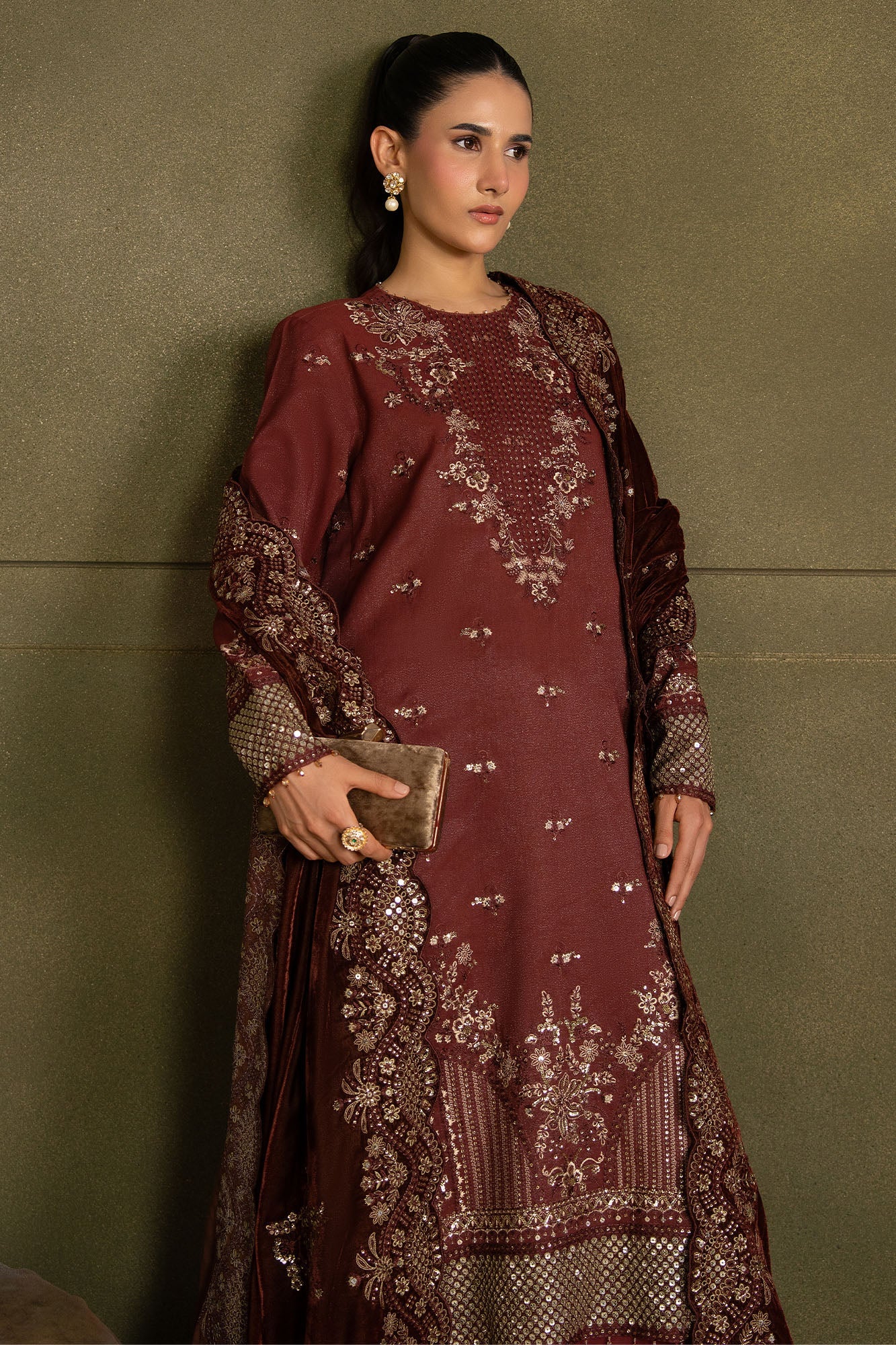 Untitled-1_0004_aks03380 Wedding Festive Cross Stitch | VELVET ROUGE-3PC FANCY YARN EMBROIDERED SUIT– Untitled-1 0004 AKS03380