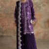Untitled-2_0000_aks03467 Wedding Festive Cross Stitch | PURPLE GLAM-3PC FANCY YARN EMBROIDERED SUIT