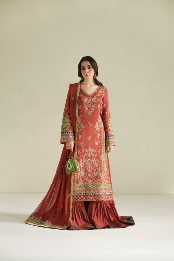 WEB_02-MTB05697 Zar Rust Shirt Set | Raw Silk Edit'26 Vera World– WEB 02-MTB05697