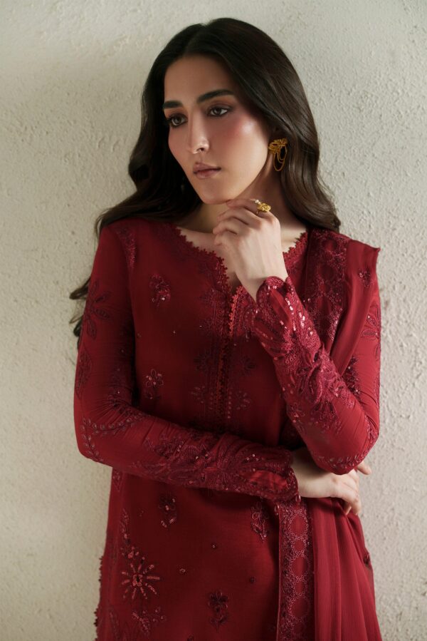 WEB_1-MTB05680 Laal Crimson Shirt Set | Raw Silk Edit'26 Vera World