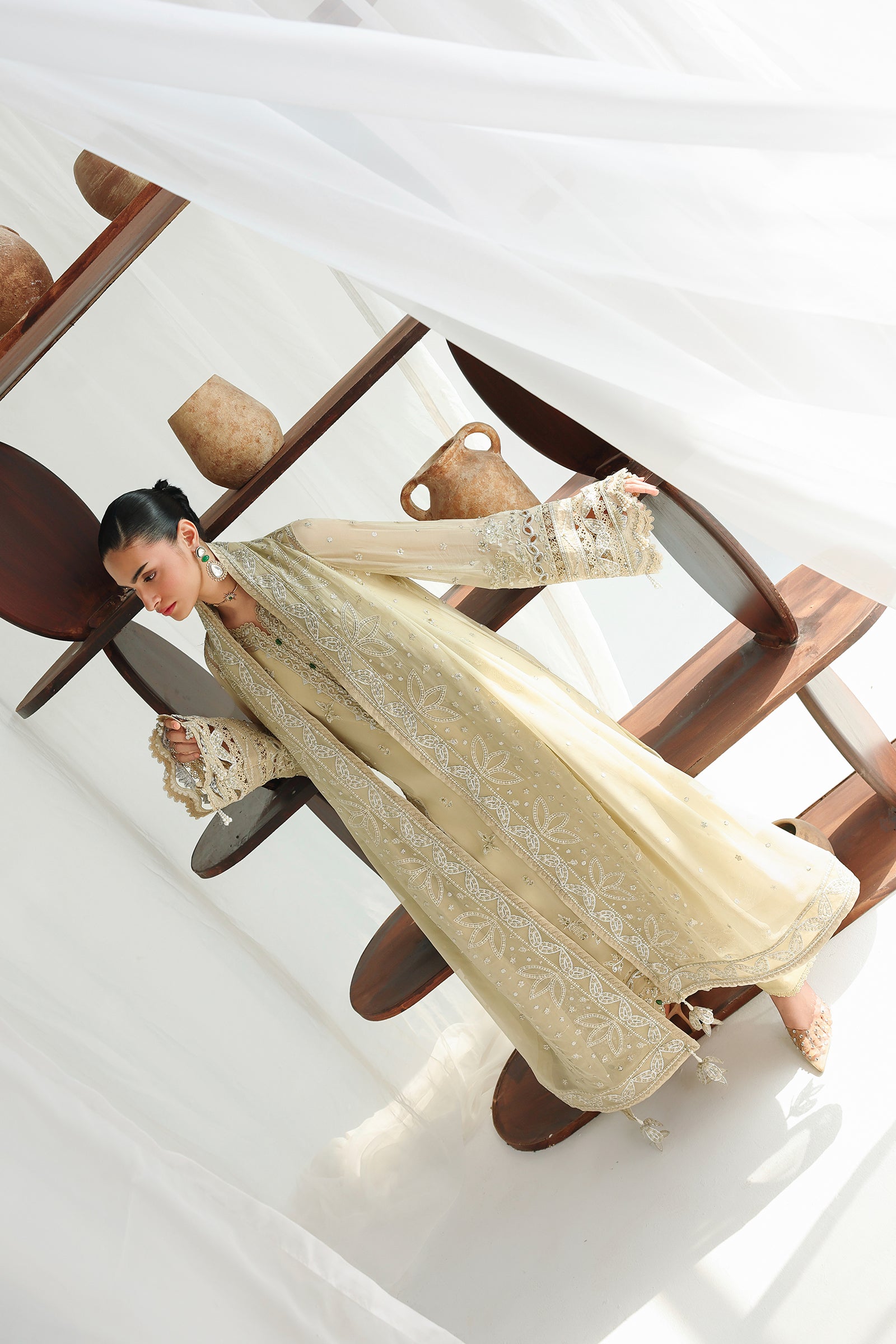 Qalamkar chiffon collection qcc-01 deena– detail view 12 Qalamkar Chiffon Collection QCC-01 DEENA– detail view 12