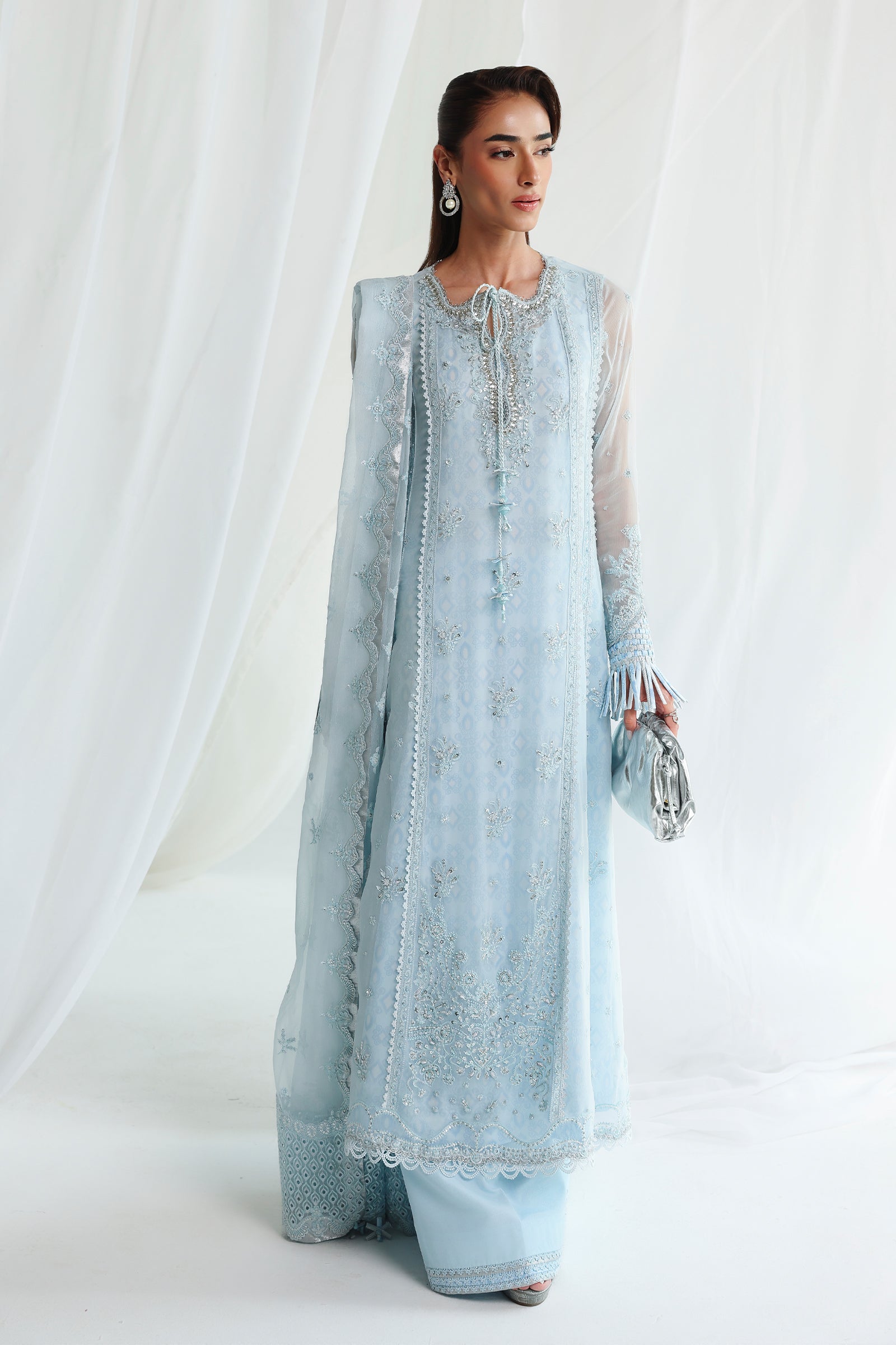 Qalamkar chiffon collection qcc-08 sona– detail view 4 Qalamkar Chiffon Collection QCC-08 SONA– detail view 4