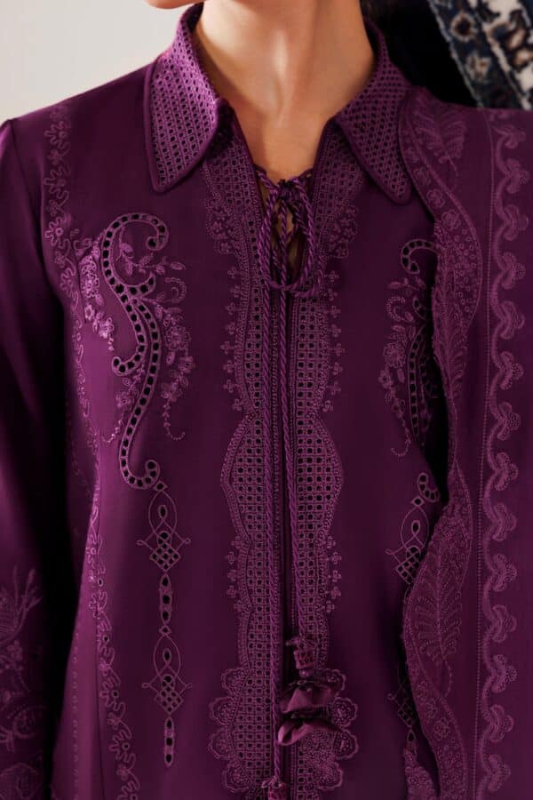 Qline linen '26 qalamkar | qlw-07 maheen– detail view 3 Qline Linen '26 Qalamkar | QLW-07 MAHEEN– detail view 3
