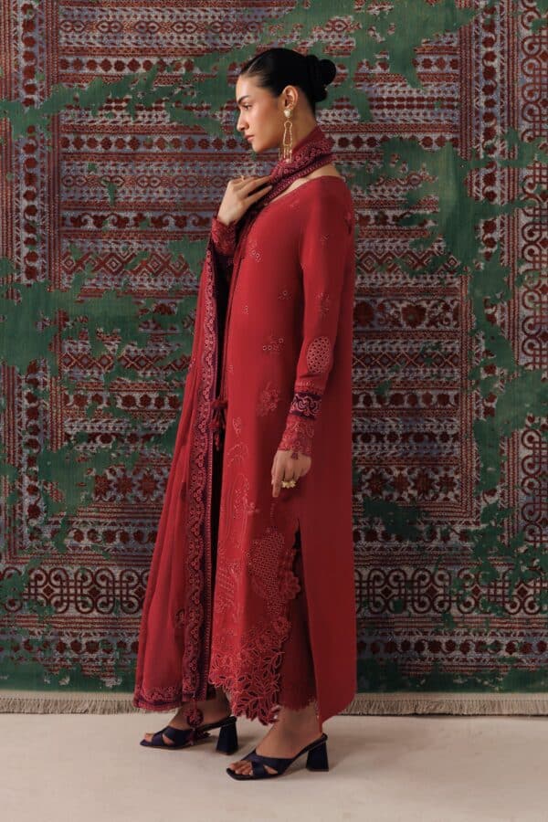 Qline linen '26 qalamkar | qlw-03 zaira– detail view 6 Qline Linen '26 Qalamkar | QLW-03 ZAIRA– detail view 6