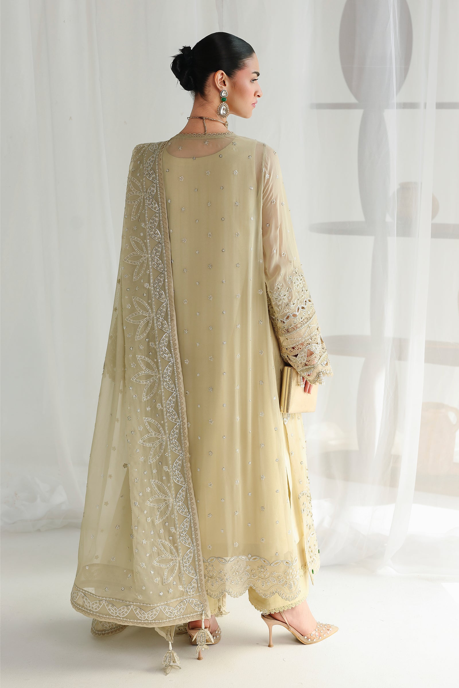 Qalamkar chiffon collection qcc-01 deena– detail view 9 Qalamkar Chiffon Collection QCC-01 DEENA– detail view 9