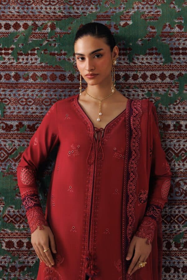 Qline linen '26 qalamkar | qlw-03 zaira– detail view 4 Qline Linen '26 Qalamkar | QLW-03 ZAIRA– detail view 4