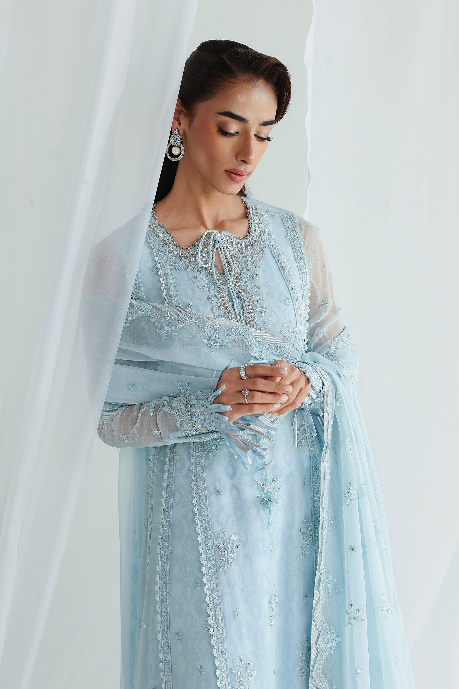 Qalamkar chiffon collection qcc-08 sona– detail view 5 Qalamkar Chiffon Collection QCC-08 SONA– detail view 5