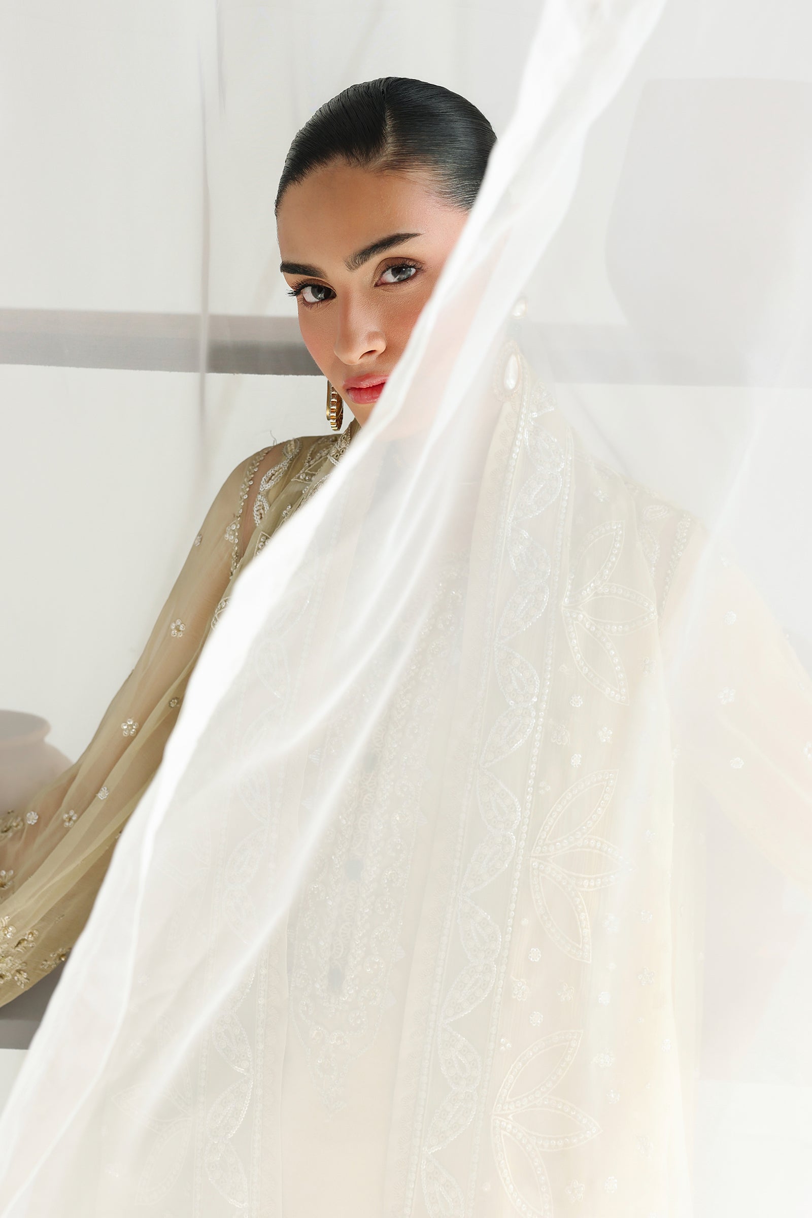 Qalamkar chiffon collection qcc-01 deena– detail view 10 Qalamkar Chiffon Collection QCC-01 DEENA– detail view 10