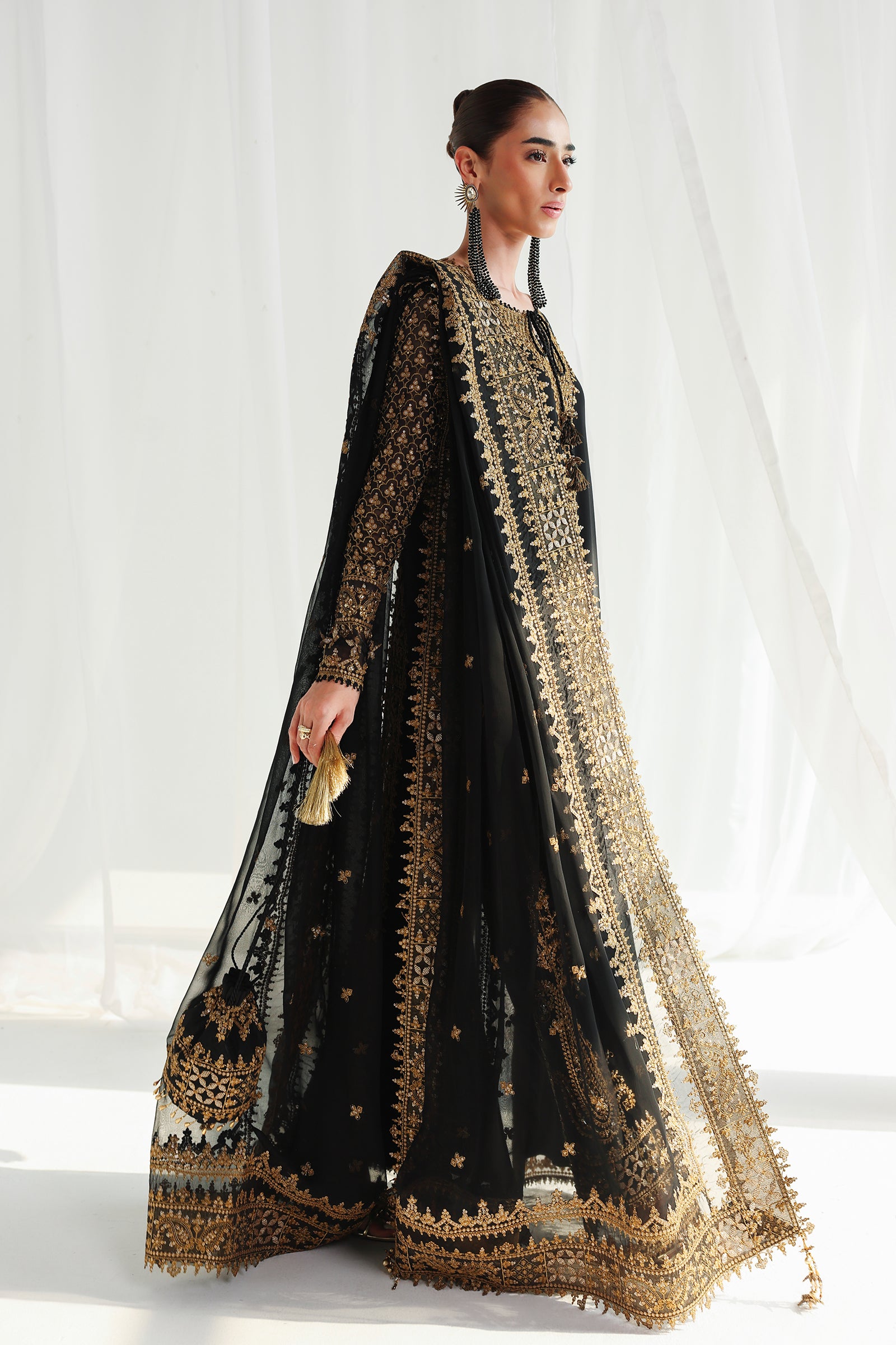 Qalamkar chiffon collection qcc-06 waliya– alternate view Qalamkar Chiffon Collection QCC-06 WALIYA– alternate view